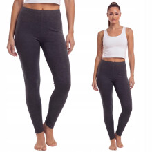 Leggings longs en coton, de marque polonaise, couleur graphite, taille XL