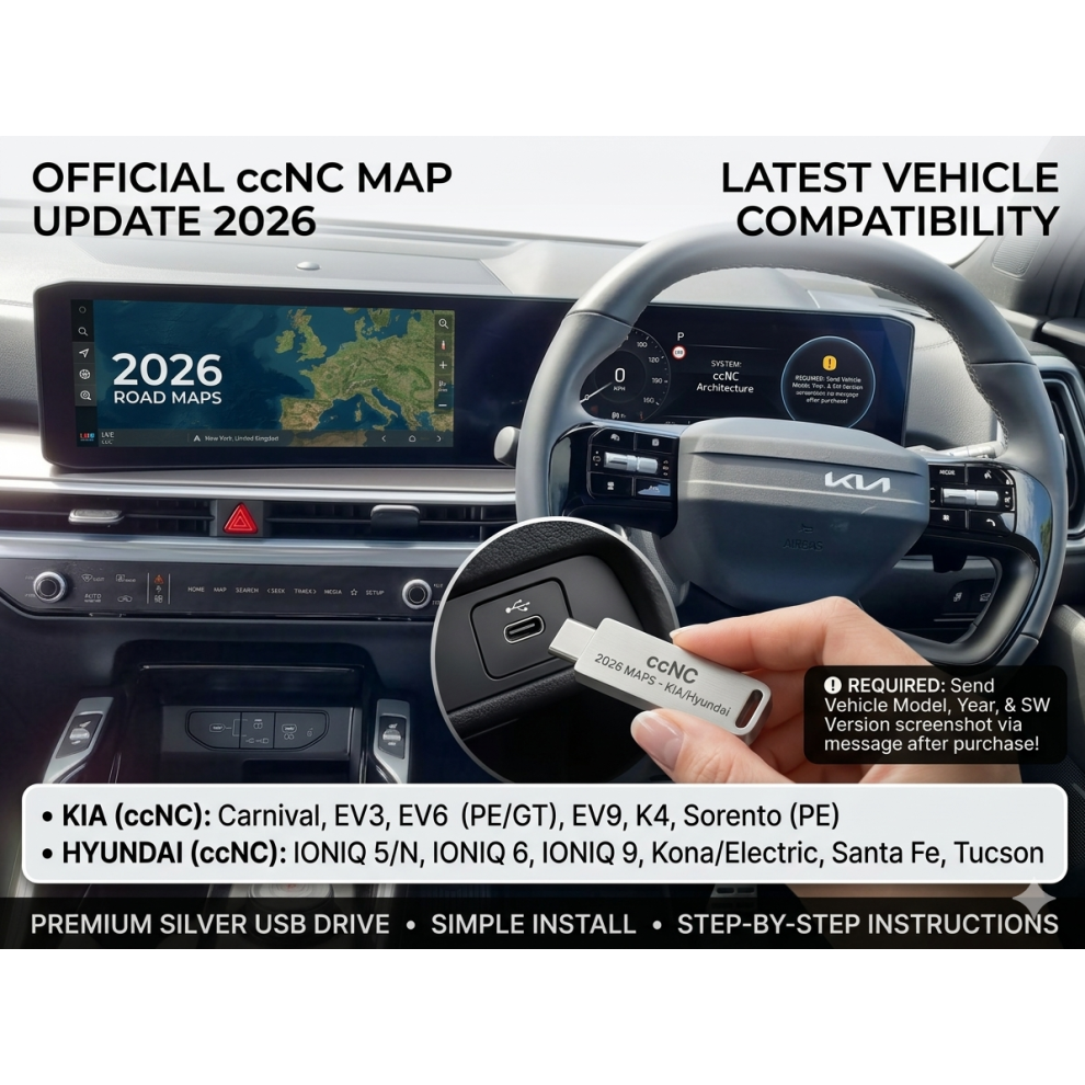 Kia Hyundai Ccnc Sat Nav Map Update Usb 2026 Latest 7434949431411