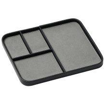 Leather Valet Tray Stylish Nightstand Organizer for Men - Modern Bedside Catchall for Key Watch Wallet Jewellery