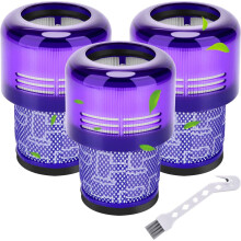 Paquete de 3 filtros de repuesto para aspiradora inalámbrica, lavables, de gran tamaño, compatibles con los modelos V11, V15, SV14, SV17 y S