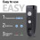 Ultrasonic Dog Deterrent, Humane Barking Control & Training Device, 25ft Range, Rechargeable, LED Light, Portable Tool 3