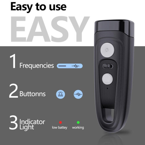Ultrasonic Dog Deterrent, Humane Barking Control & Training Device, 25ft Range, Rechargeable, LED Light, Portable Tool 2