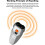Humane Dog Training Device, Portable Ultrasonic Repeller, 2-Mode Bark Control, Flashlight & Vibration, Long Battery 3
