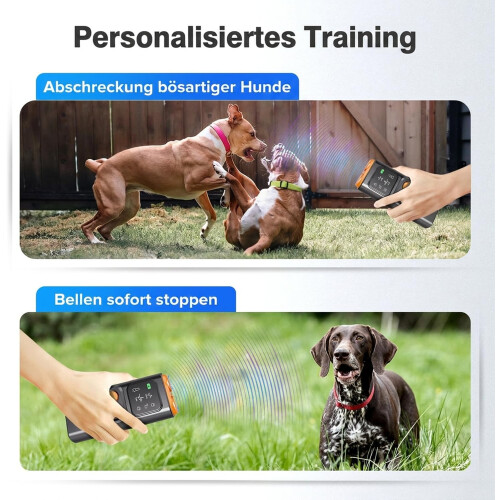 Ultrasonic Dog Training Device, Humane Barking Control, 15m Range, Rechargeable, LED Flashlight & Strobe, Portable 2