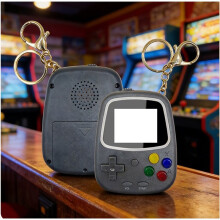 -Handheld-Spielkonsole, Retro-Nostalgie-Spielkonsole für Kinder, 274-in-1-Klassiker, Batterie-Spiel-Schlüsselanhänger