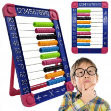 FARVERIG ABAKULA til at lære at tælle, TRADITIONEL, stor, 23 cm