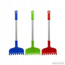 Rastrello da sabbia in alluminio con manico in alluminio, grande 41 cm