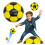 FODBOLD blød afslapningsbold ANTI-STRESS 7 CM 1