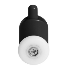 Armazi untere Einzelkabinenrollen 23 mm schwarz 2 Stück.