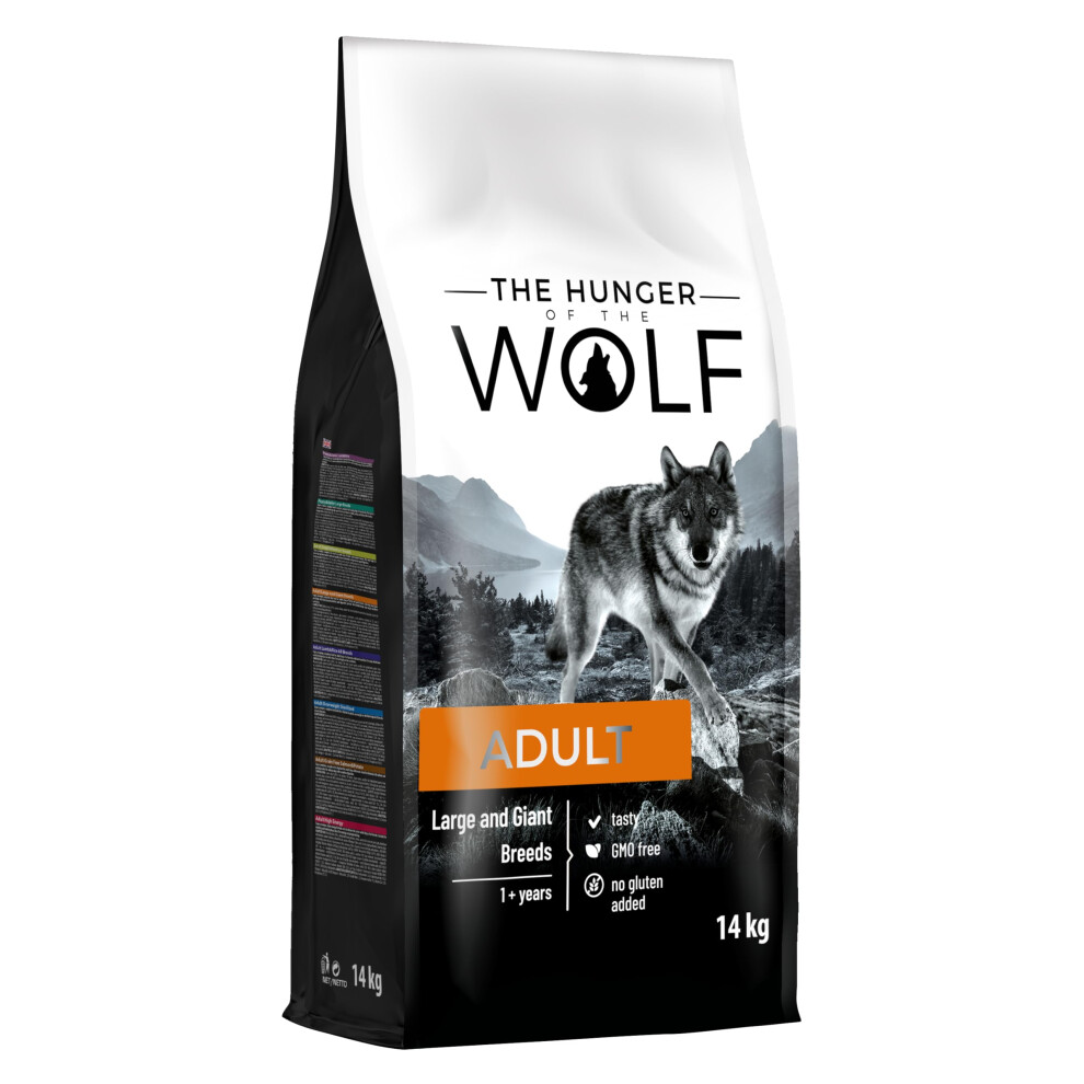 Photos - Bird Food The Hunger of the Wolf Dry Dog Food - For Large or Giant Breeds, Formula Good for Joint Health with Chicken, Adult - 14 kg