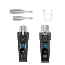 2,4-GHz-XLR-Adaptersystem: Drahtloser Mikrofon-Sender und -Empfänger für Dynamische Mikrofone, Audiomixer, Gitarren-PA-Systeme