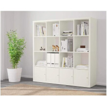 ikea 16-Cube Unit with 4 Door Inserts 147x147cm