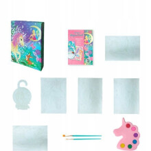 Caja de dulces de hada unicornio de acuarela para mayores de 6 años.