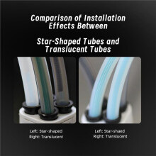 5M Low-Resistance PTFE Tube OD 4mm Star Shape Filament Guiding Tube for 3D Printer Accessories Parts