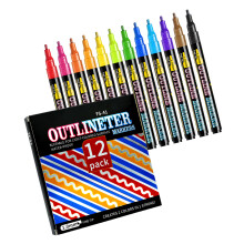 Surligneurs pastel pour étudiants, 12 pièces, confort oculaire,