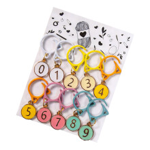 Marqueurs de couture solides en alliage de Zinc, 10-Couleur