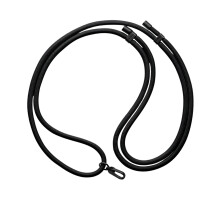 Lanière confortable de sangle de support de téléphone-Noir