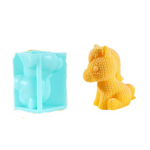 Moules en Silicone en forme de cheval,-Cheval en laine de 8,1 cm