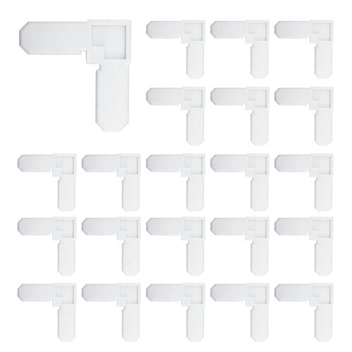 100Pack Screen Frame Corner Replacement 5/16 in X 3/4 in for Window/Door Screen Corners for Sliding/Casement Window