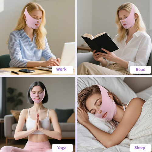Ceinture de levage du visage, double mentonnière-Violet 1