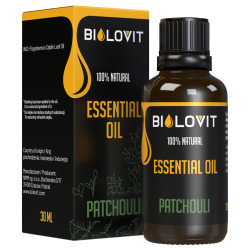 Bilovit - Æterisk patchouliolie 30 ml