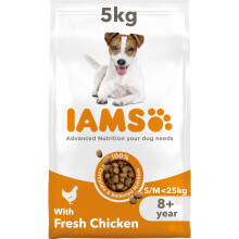 IAMS Senior Small Medium Complete Dry Dog Food Chicken 5kg - With DentalCare System