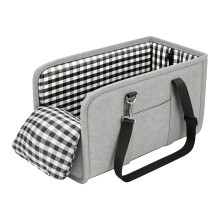 Portable Animal Automobile Seat Rest Featuring Metal-Gray