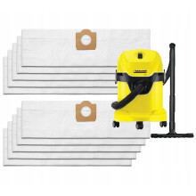 10 SACCHETTI PER ASPIRAPOLVERE KARCHER WD3 SE4001 WD2 PLUS KWD V-17 V-15 V12