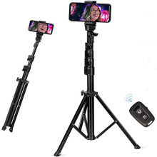 160cm Adjustable All-in-One Selfie Stick Tripod with Bluetooth Remote, Smartphone and Camera Stand for Selfies and Video