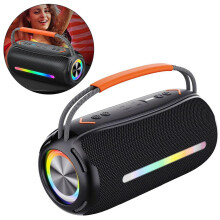 Portable Bluetooth Speaker with Handle, 40W Wireless Speaker, BT5.3, Waterproof, TWS Pairing, AUX and TF Card Support fo