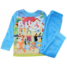 Pigiama per cani Bluey, bambino, in pile spesso e caldo color corallo, modello 104 D001C