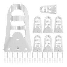 8 Pcs Flag Pole Holder for Outside House Metal Flag Pole Mounting Bracket Flags Poles Bracket Mount
