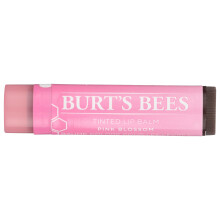 Burt's Bees Tinted Lip Balm Pink Blossom, Moisturising Lip Tint With Shea Butter, 100% Natural Origin, 4.25g