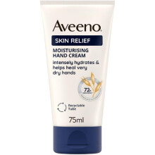 Aveeno Skin Relief Hand Cream Moisturiser, 75ml, for Very Dry Skin, with Triple Oat Complex & Shea Butter