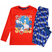 Pigiama da bambino a maniche lunghe in cotone, modello SONIC 104 D011W