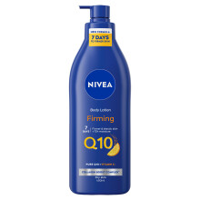 NIVEA Q10 Firming Rich Body Lotion + Vitamin C (400ml), Firming Cream with Collagen Booster Complex, 72H Moisturiser, Body Lotion for Dry Skin