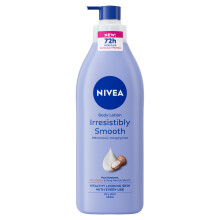 NIVEA Irresistibly Smooth Body Lotion, 400ml. 72H Hydration for Soft, Smooth Skin with Pure Hyaluron & Shea Butter.