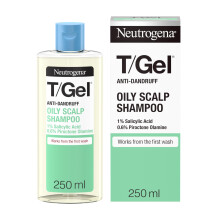 Neutrogena T/Gel Anti Dandruff Shampoo. For Oily Scalp & Hair with Salicylic Acid. 250ml.