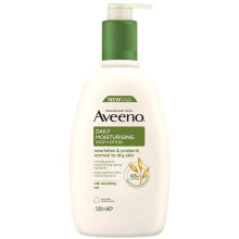 Aveeno Daily Moisturising Body Lotion 500ml, for Sensitive Skin, with Oats, Long-Lasting Hydration for Dry Skin.