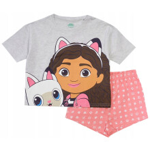 Pigiama da bambina Gabi's Cat House, maniche corte, taglio 110 D051J