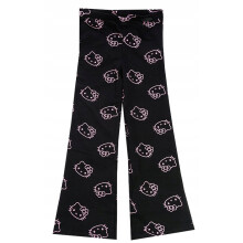 Leggings Hello Kitty Bell, pantaloni a zampa d'elefante, neri, taglia 146 D077E
