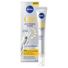 NIVEA Q10 Anti-Wrinkle Power Expert Wrinkle Filler Face Serum, 15ml, with Coenzyme Q10 & Peptides