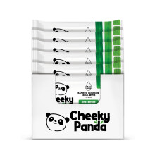 The Cheeky Panda Bamboo Face Cleanser Makeup Remover Wipes Unscented | 6 Packs of 25 | Purified Water | Plant Based & Vegan | Sustainable Alternative