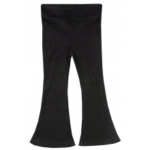 Leggings a zampa da bambina, pantaloni a campana, neri 116 H005M