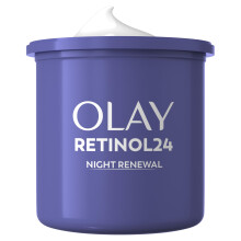 Olay Retinol 24 Night Cream Face Moisturiser Refill, Vitamin E, Anti-Ageing, Smooths, Renews, Hydrates, 50ml.