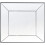 3D Silver Bevelled Edge Plastic Mirror Square 39Cm 2