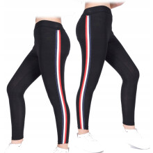 LEGGINGS DA RAGAZZA, GAMBE, NERI, LAMPAS colorate 164 H005U