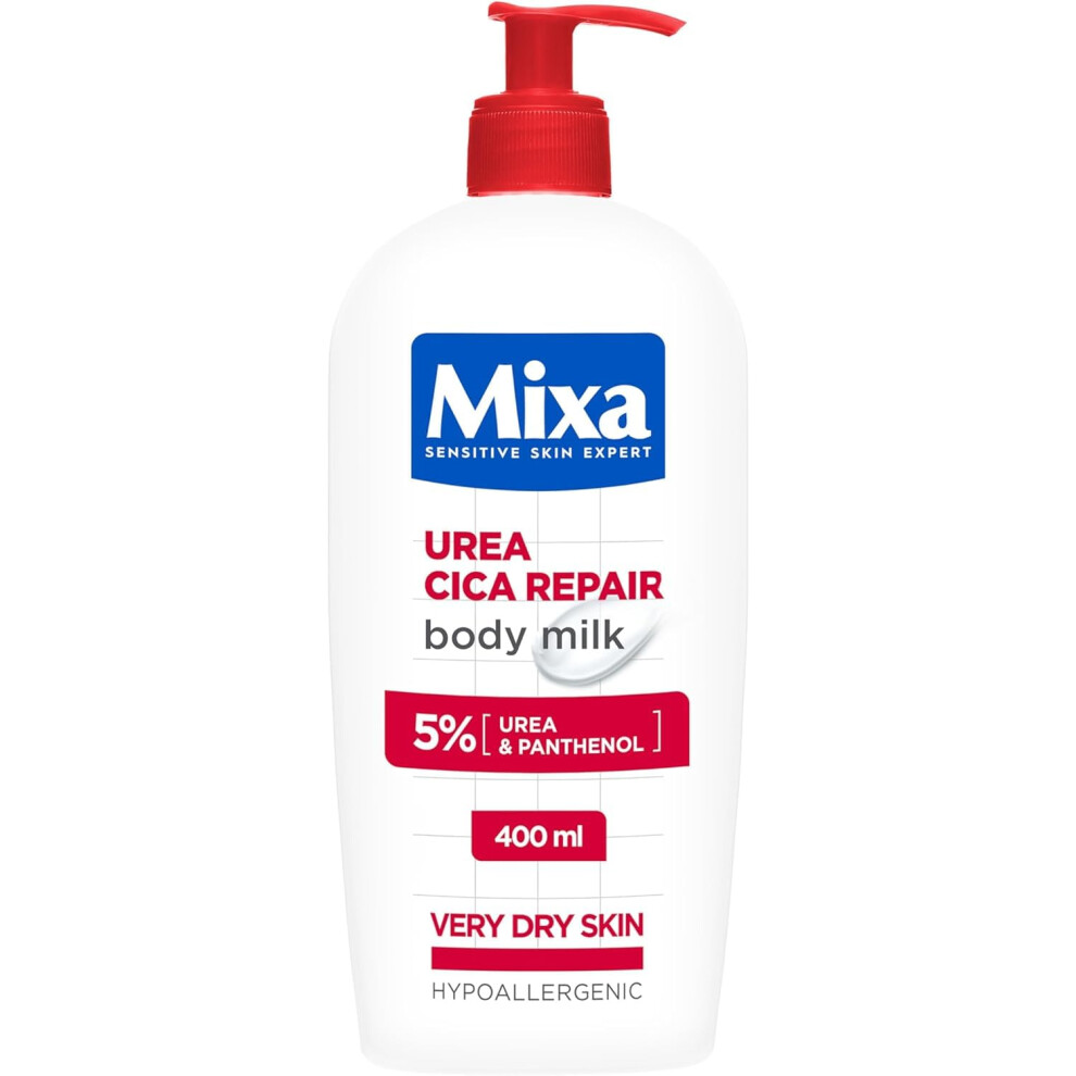 Mixa Urea Cica Repair Body Lotion For Very Dry Skin, 5% Urea & Panthenol, Hypoallergenic, 400Ml.