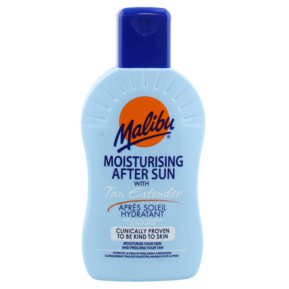 Malibu Sun After Sun Tan Extending Lotion, Moisturising After Sun Care To Prolong Natural Tan, Hydrating Body After Sun Lotion, Original, 200Ml