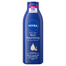 NIVEA Body Lotion (250ml) for Dry Skin, 72H Hydration with Deep Moisture Serum & Almond Oil.